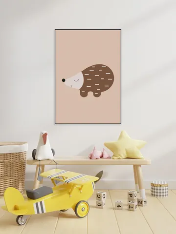 Happy Hedgehog Warm Taupe