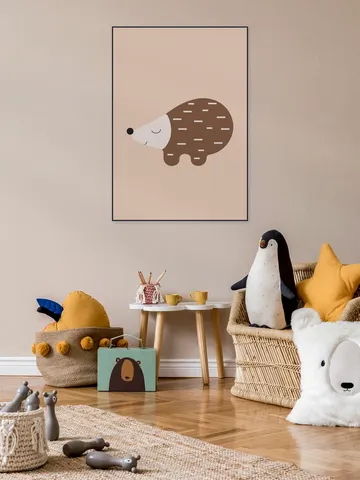 Happy Hedgehog Warm Taupe