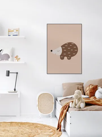 Happy Hedgehog Warm Taupe