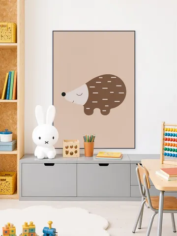 Happy Hedgehog Warm Taupe