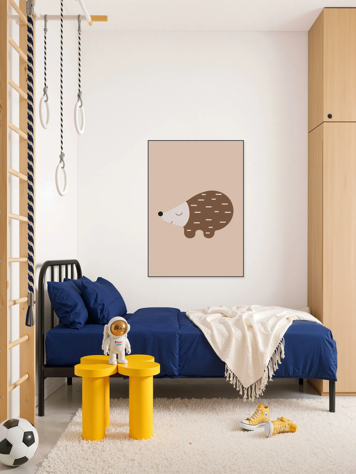 Happy Hedgehog Warm Taupe