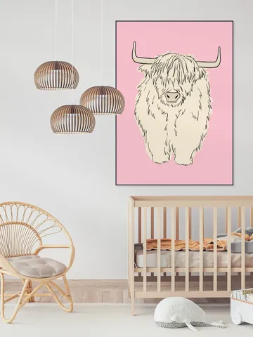 Pink Highland Cow