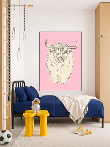 Pink Highland Cow