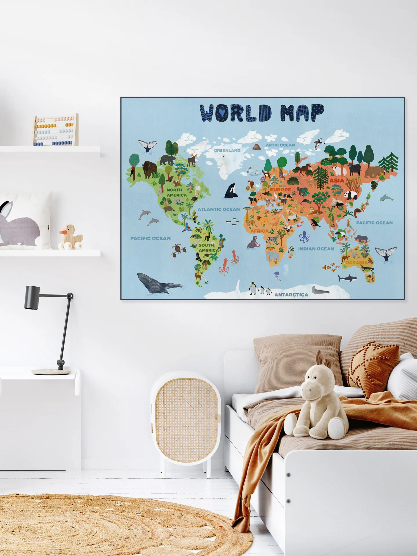 World Map for Kids