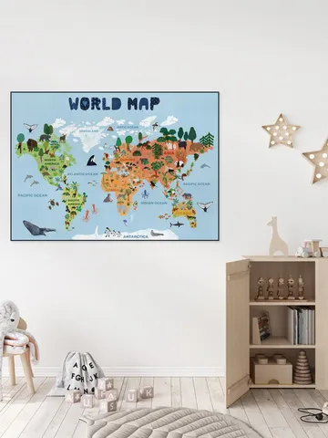 World Map for Kids