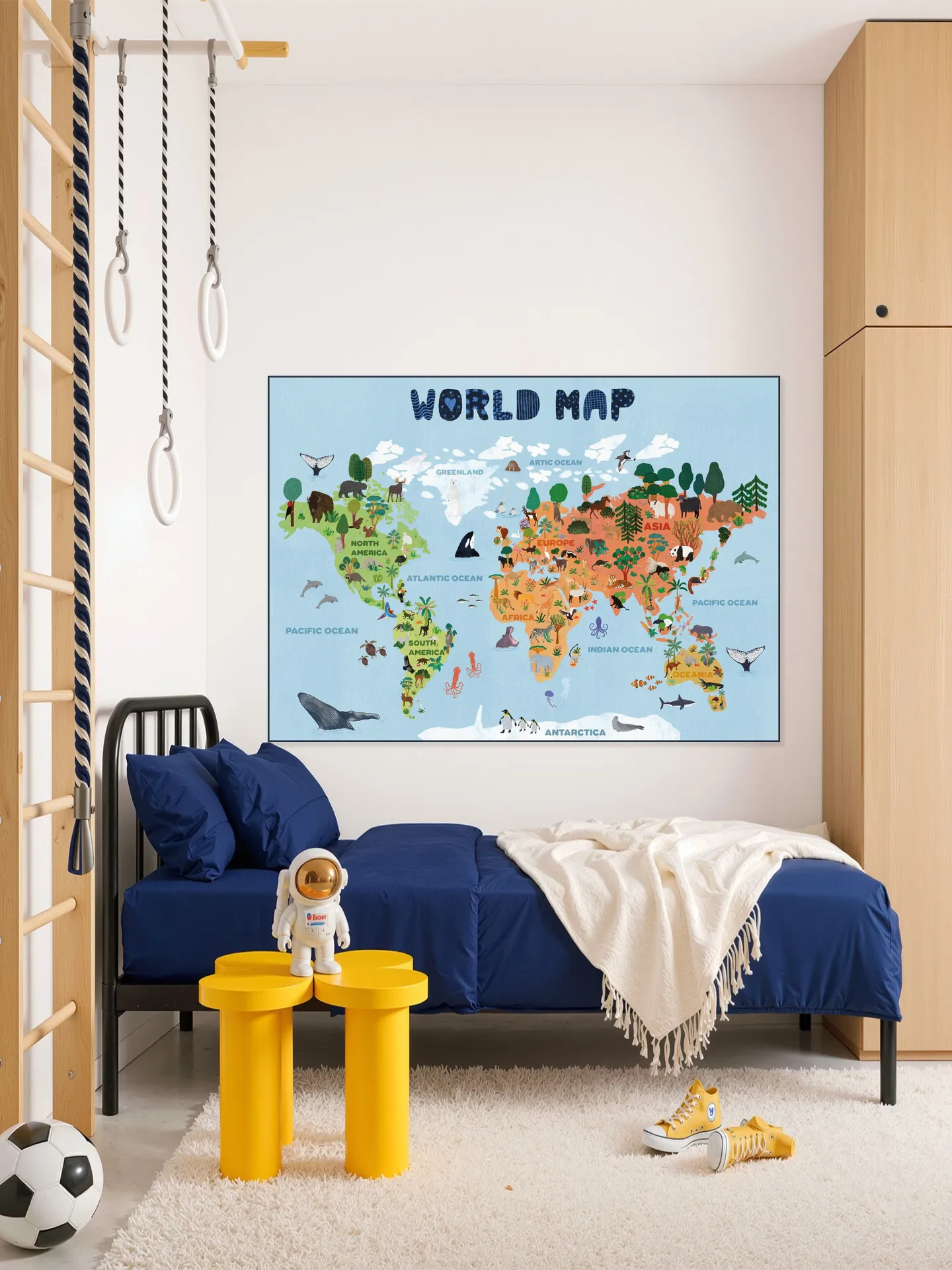 World Map for Kids