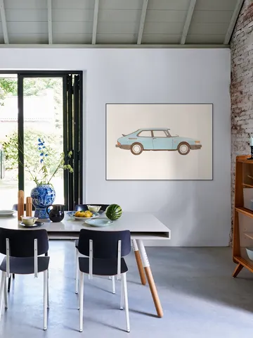 Vintage Blue Car
