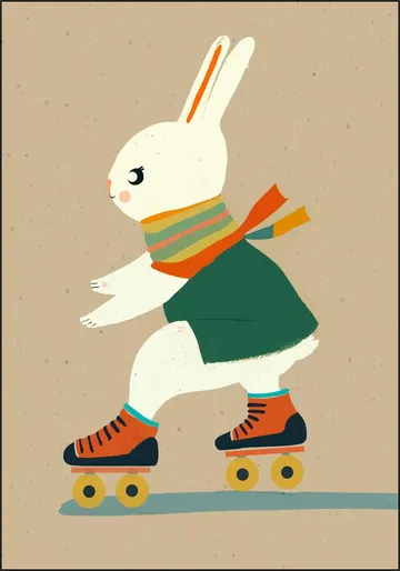 Inline Skating Bunny