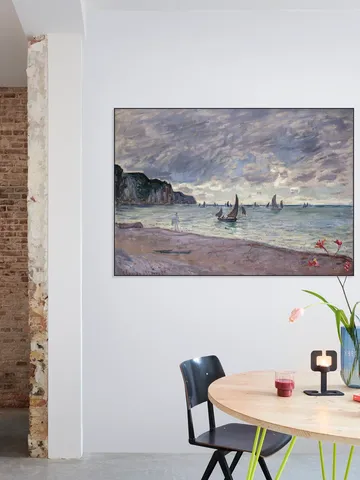 Fishing Boats and Cliffs - Pourville