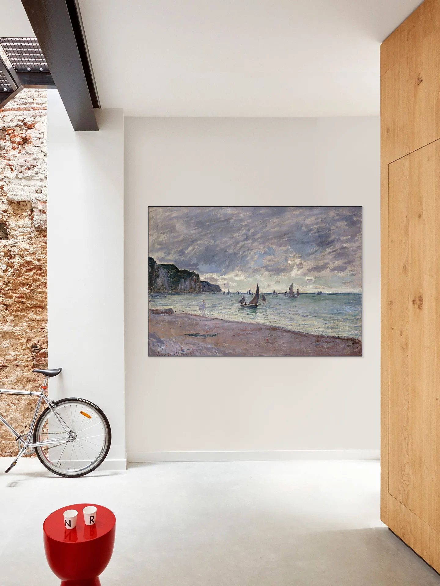 Fishing Boats and Cliffs - Pourville