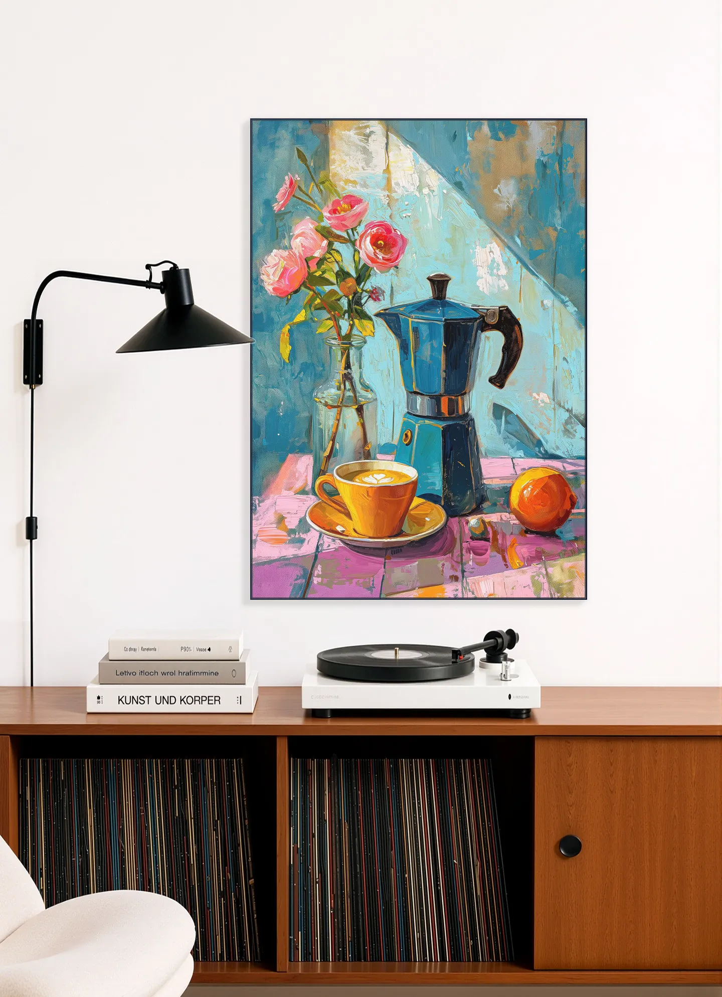 Painting of an Espresso Coffee Pot