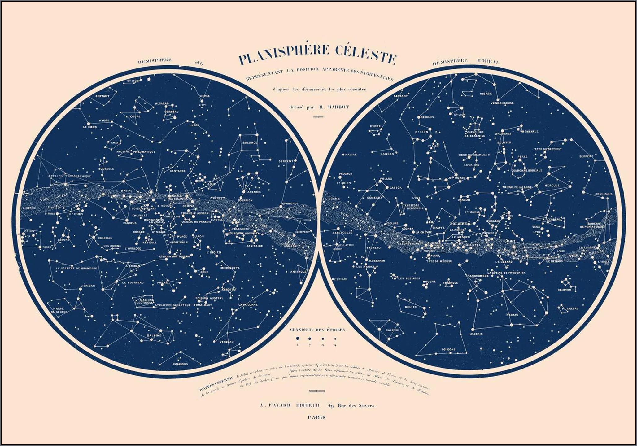 Planisphere celeste