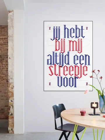 Streepje voor