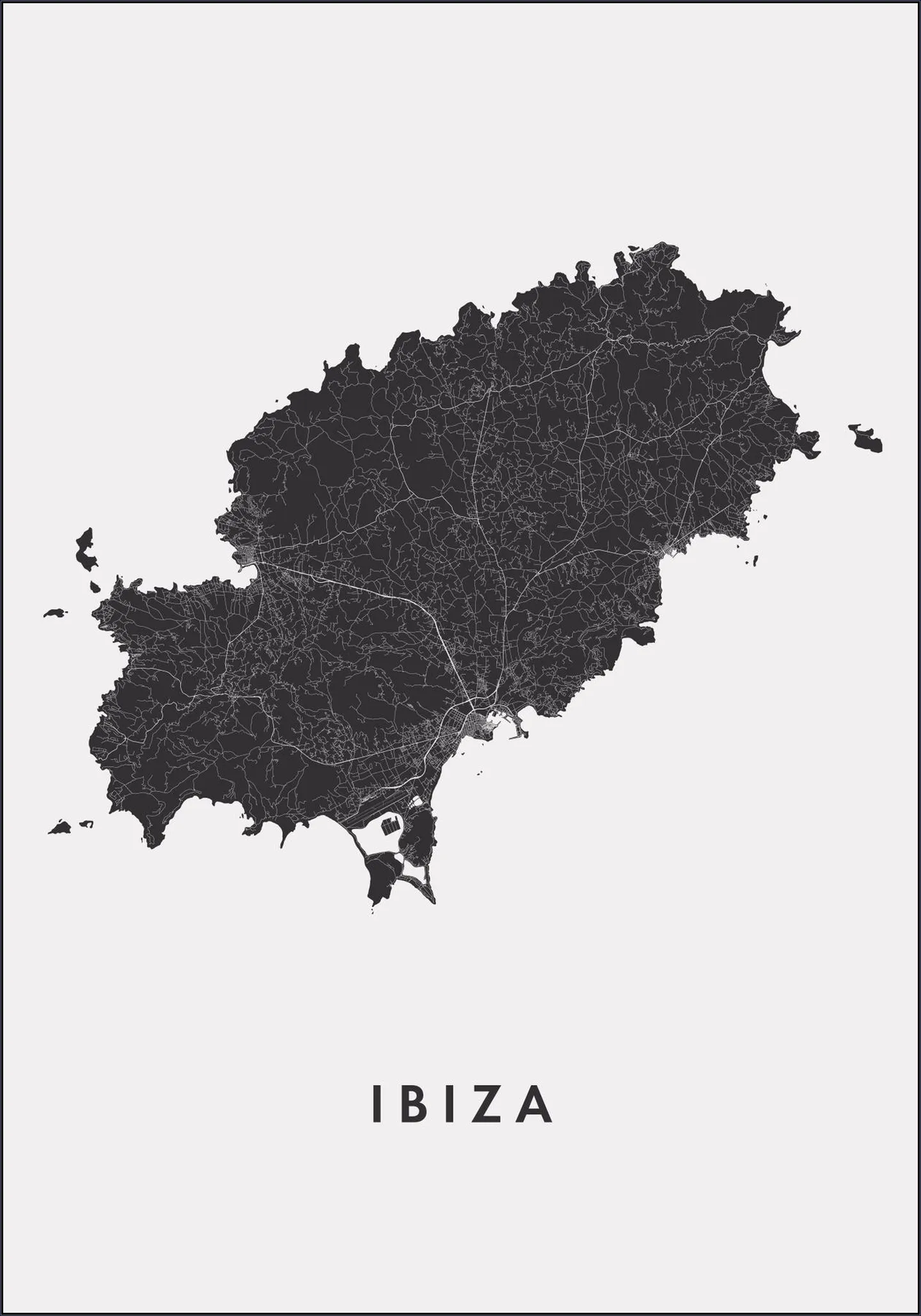 Ibiza Island Map