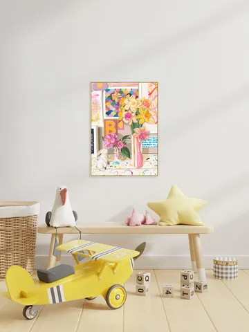 Daffs on Workdesk