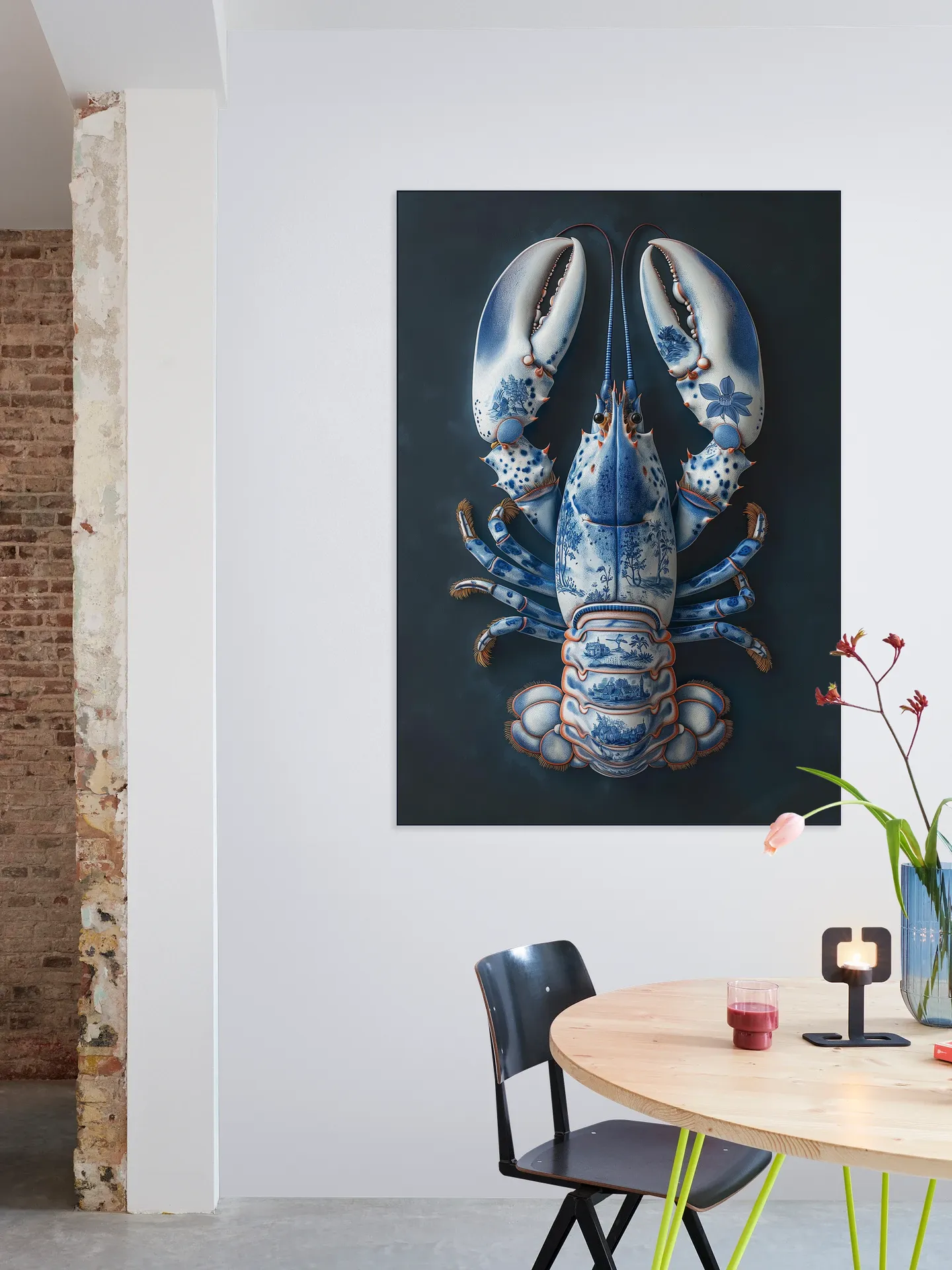 Delft Blue Lobster - Black