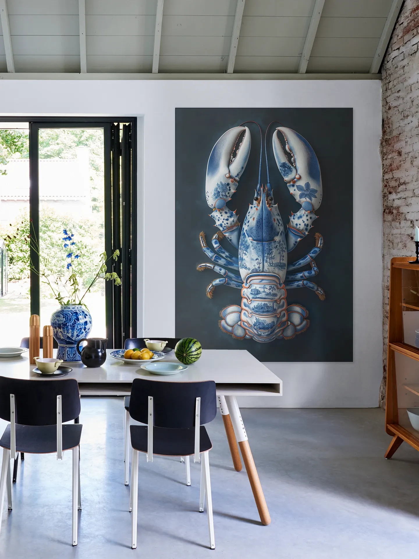 Delft Blue Lobster - Black