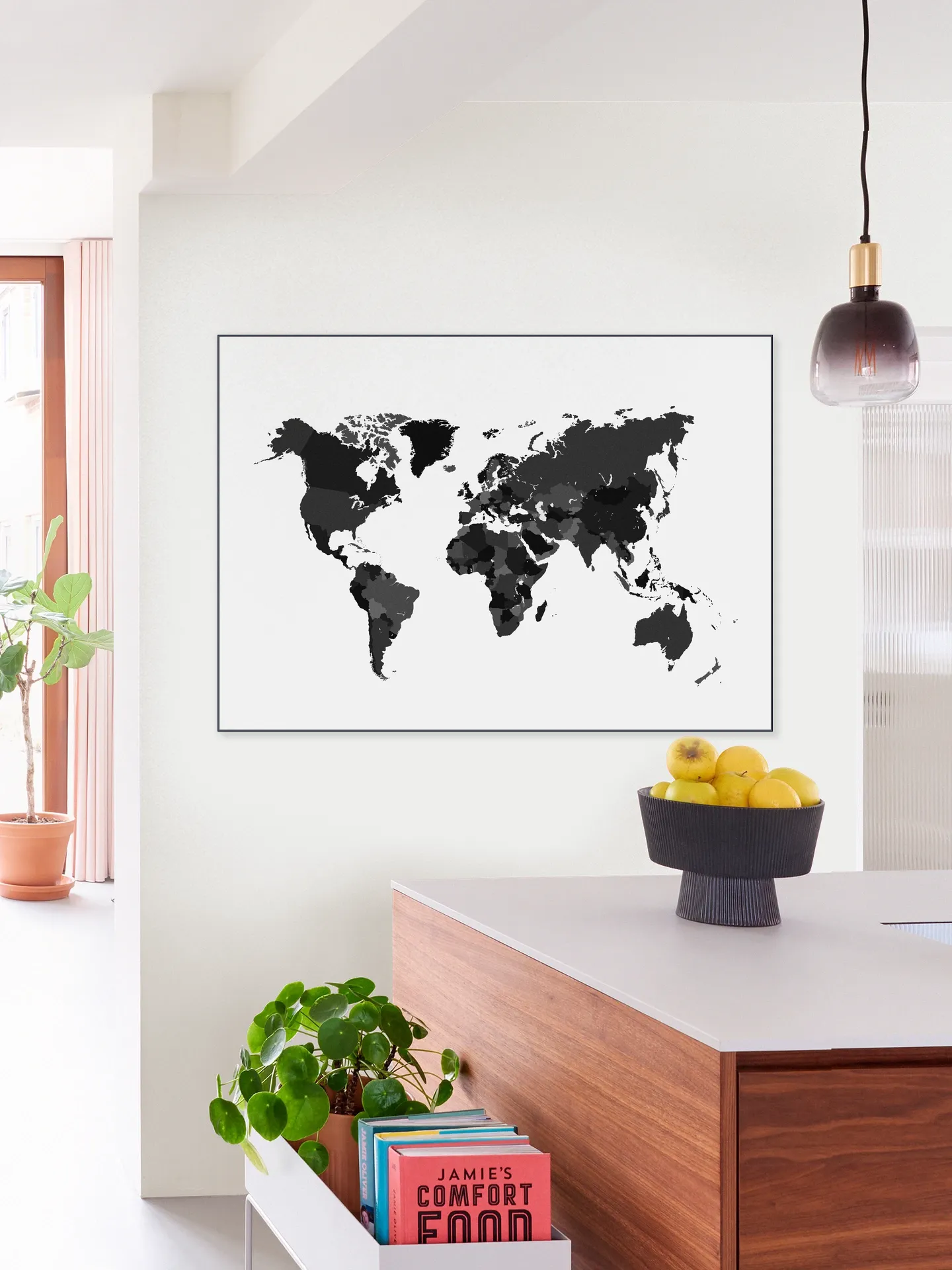World Map white