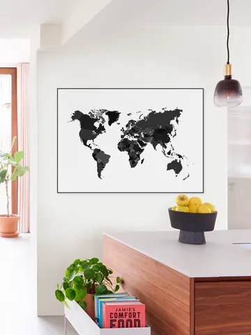 World Map white