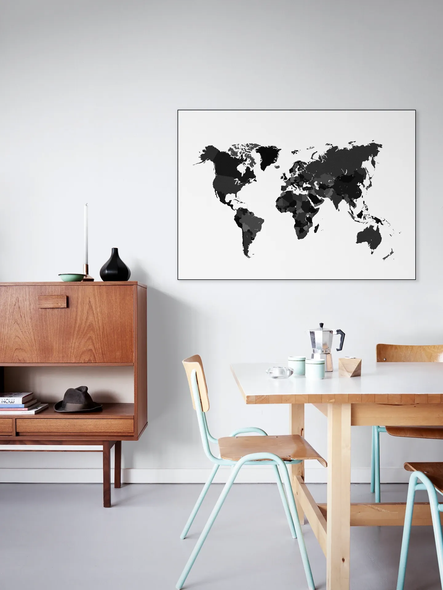 World Map white