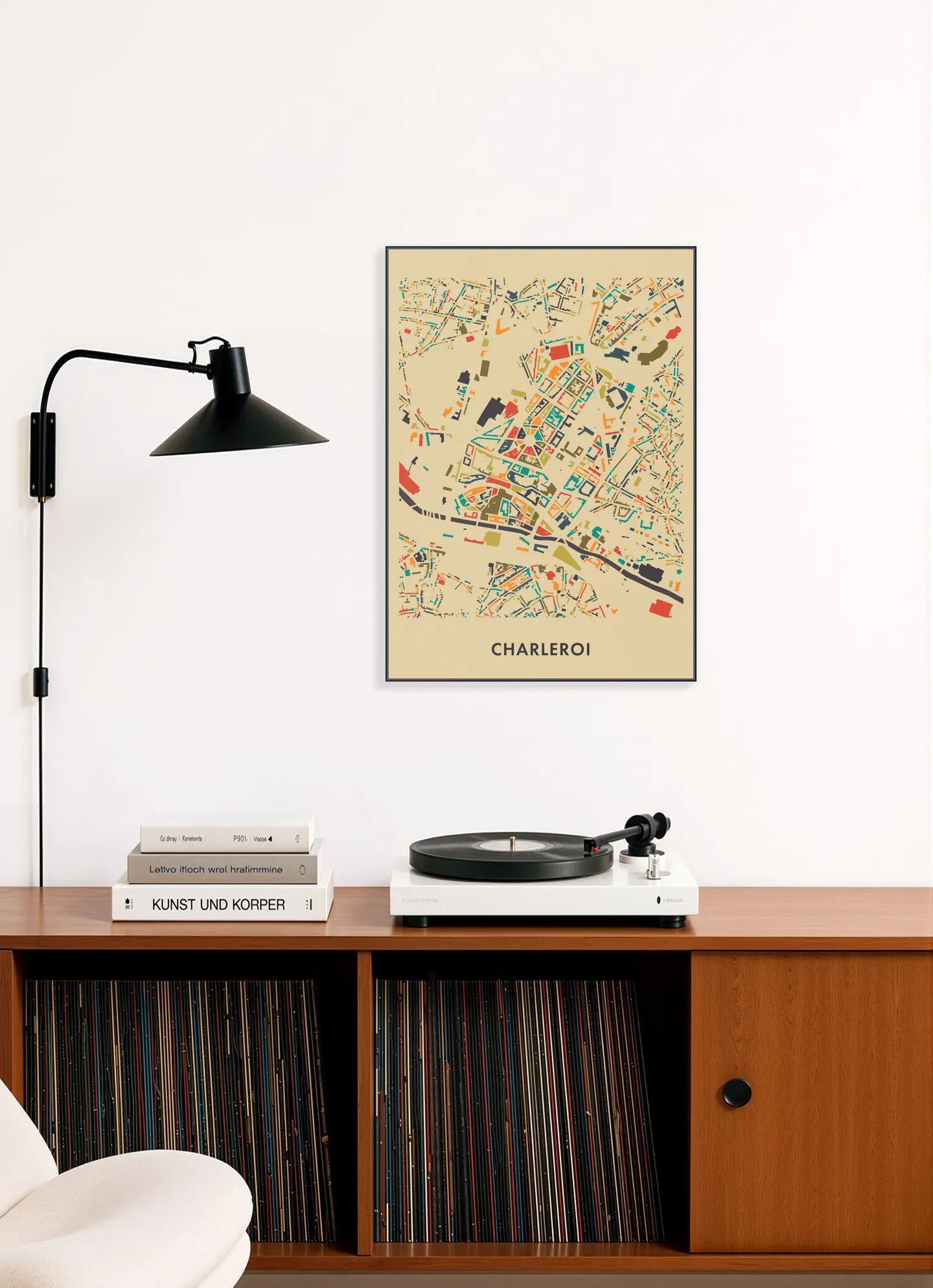 Charleroi Mosaic Map
