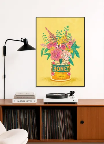 Flower in Honey can