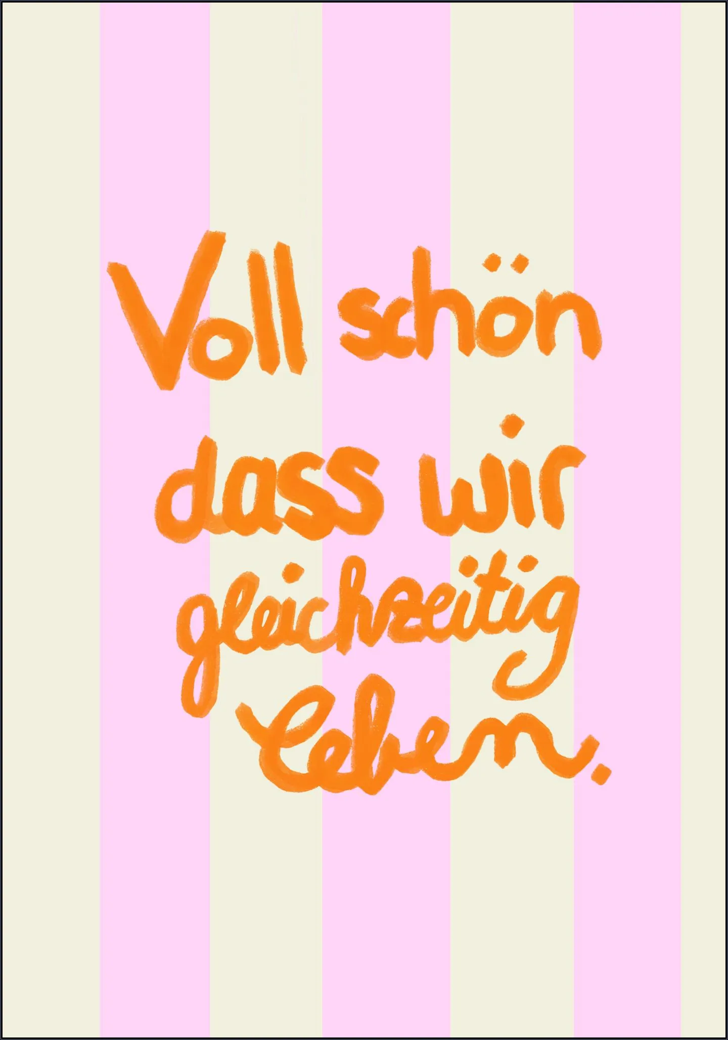 Voll Schön Rose Stripes