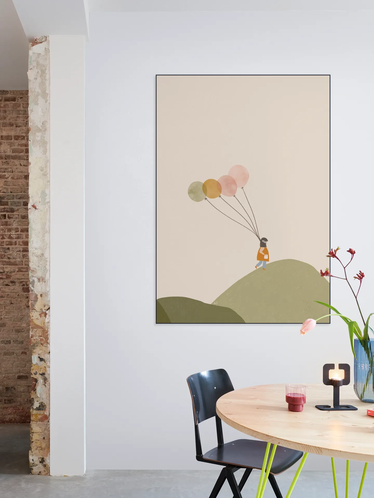 Girl and her Balloons