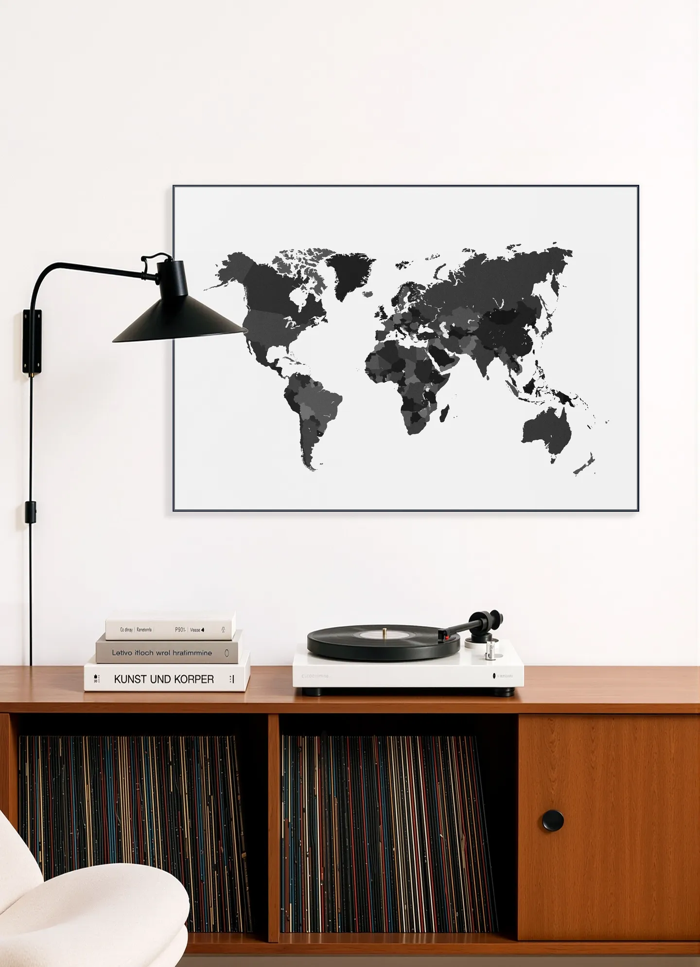 World Map white