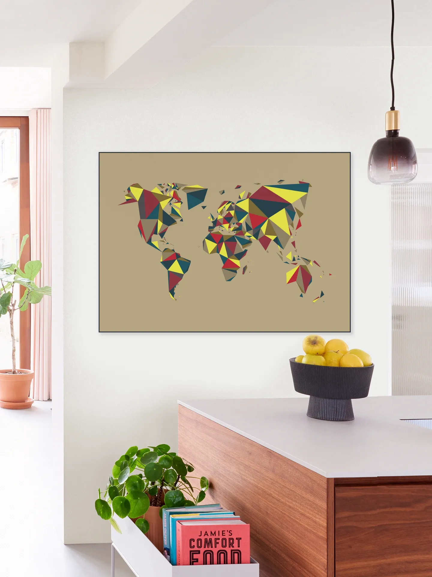 World Map 3D Retro