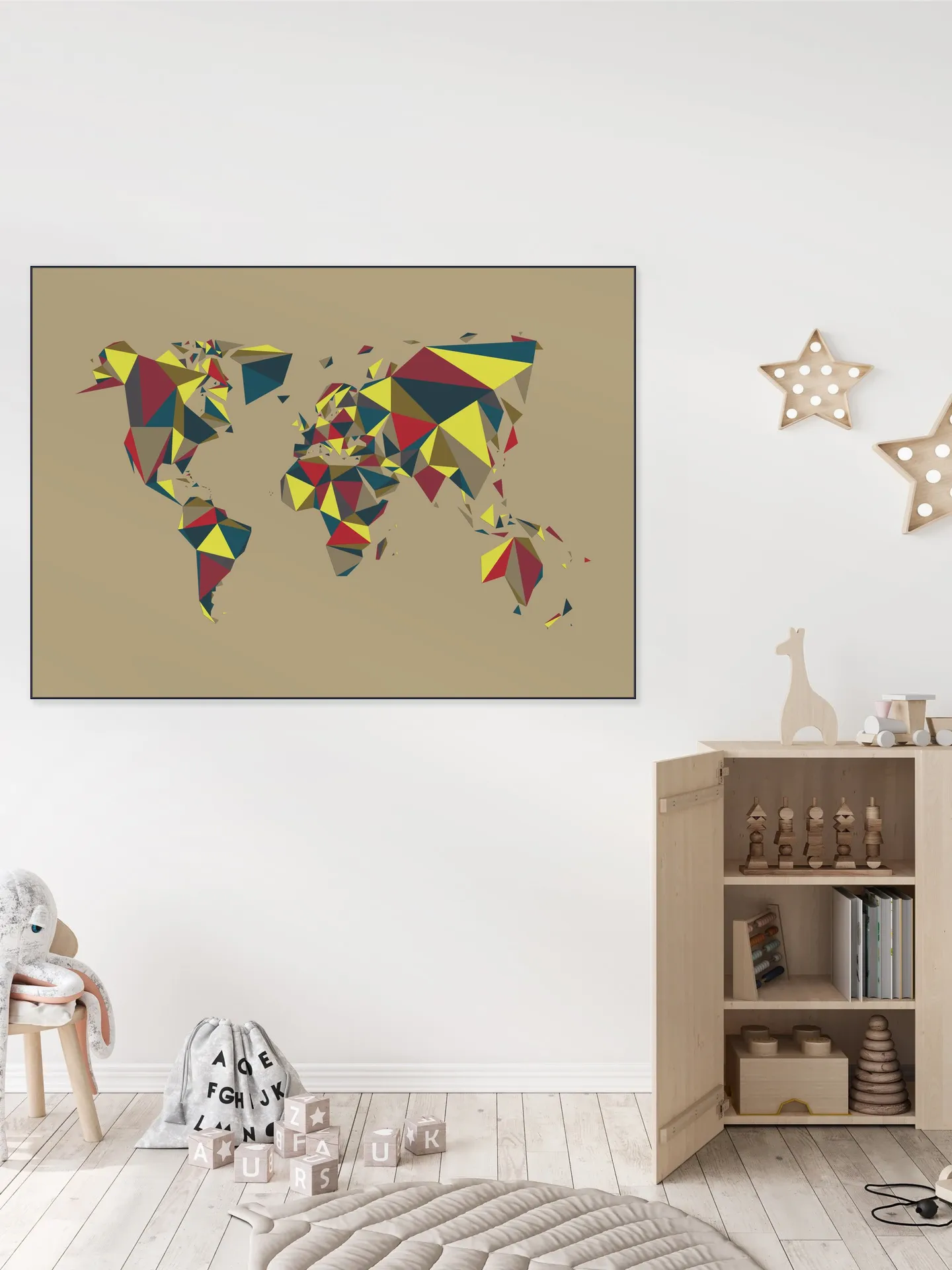 World Map 3D Retro