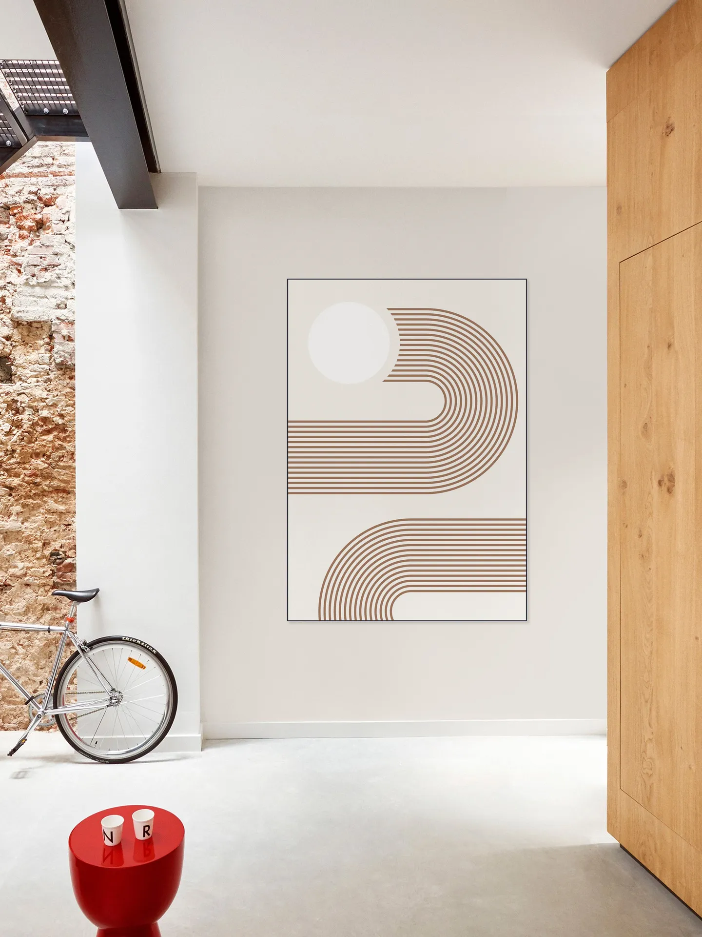 Beige Arc Poster No.2