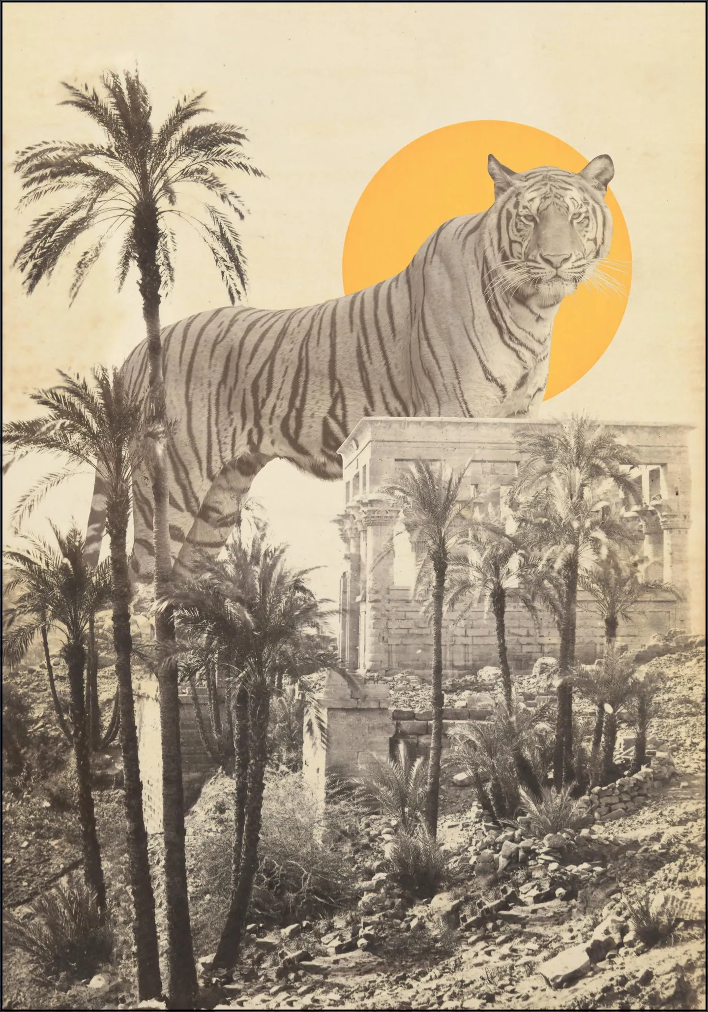 Giant Tiger in Ruins