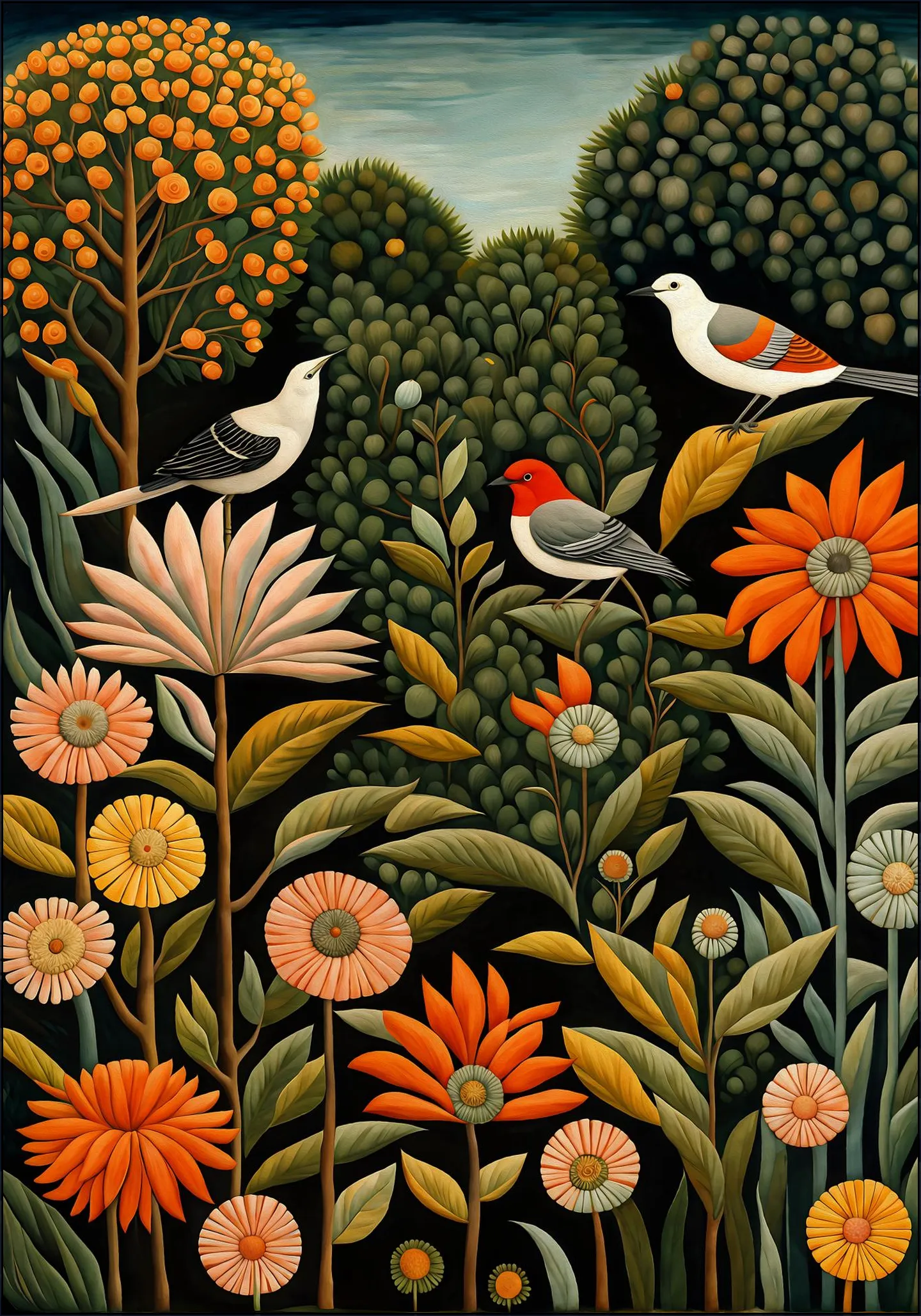 Feathered Florals