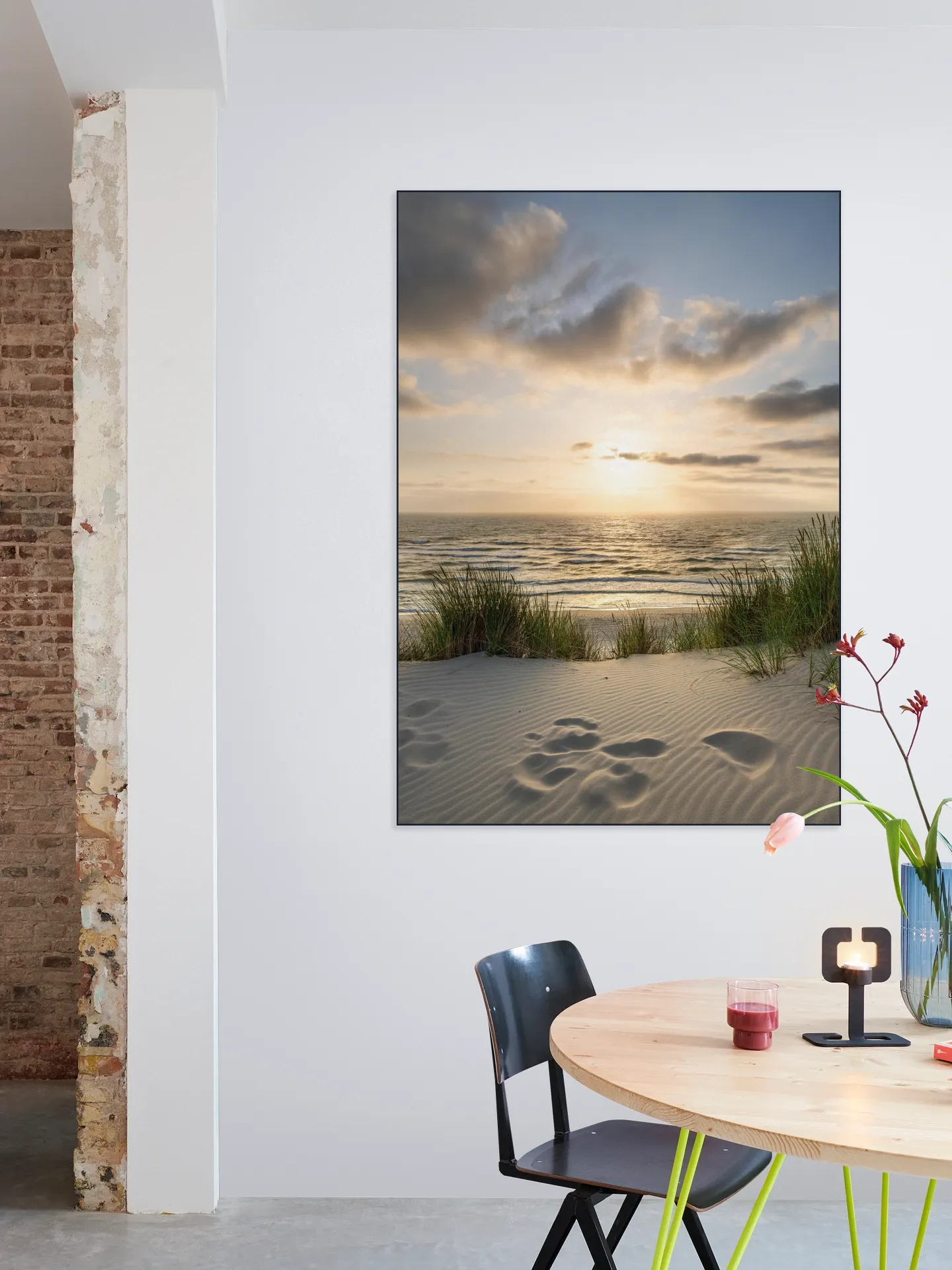 Dune beach at sunset