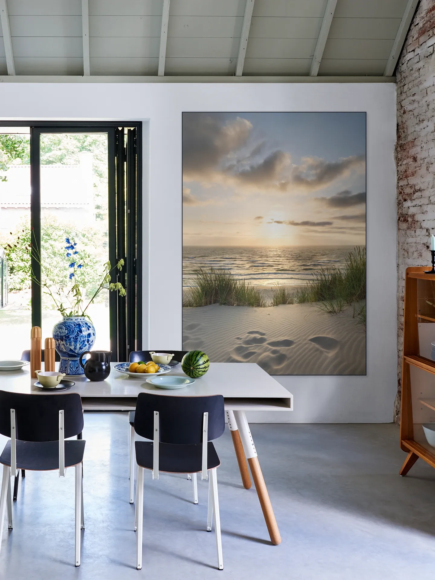 Dune beach at sunset