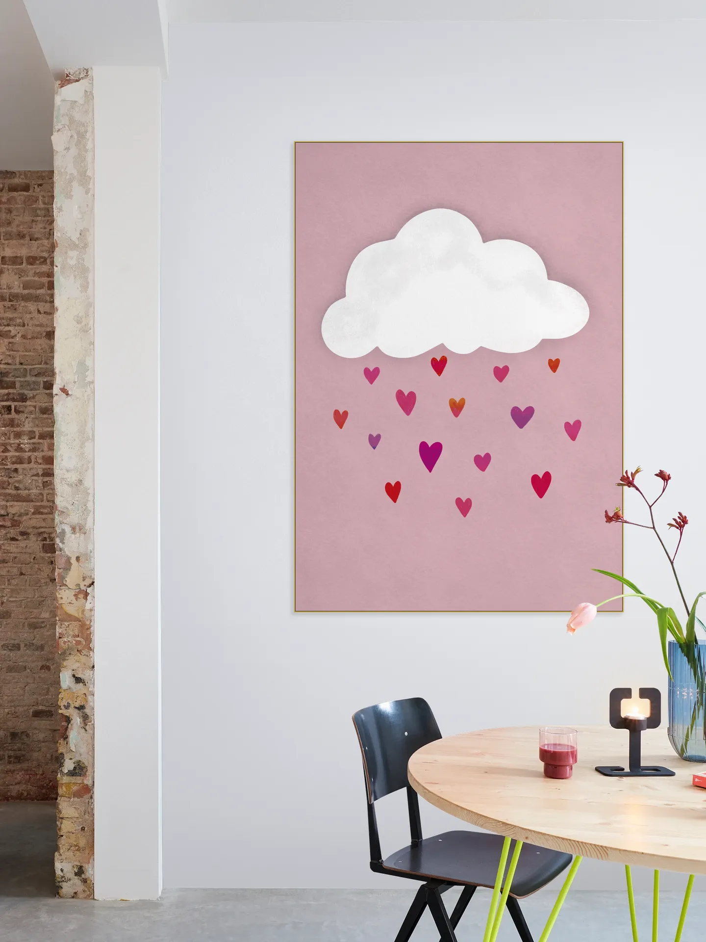 Raining Colorful Hearts