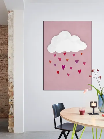 Raining Colorful Hearts