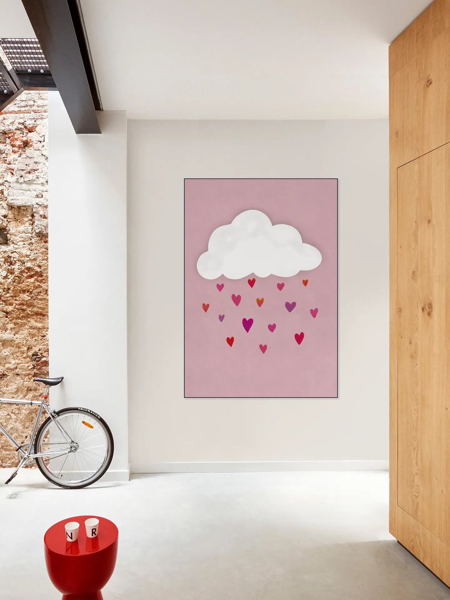 Raining Colorful Hearts