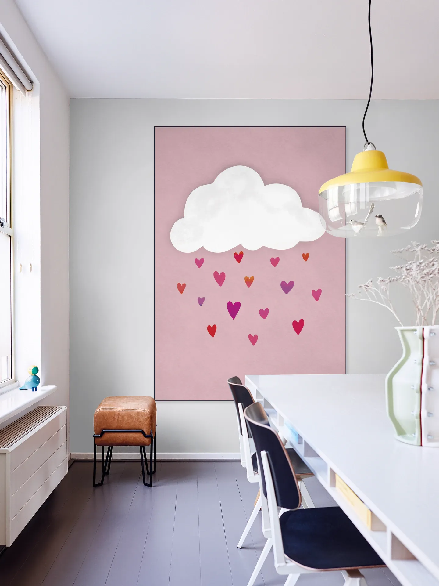 Raining Colorful Hearts