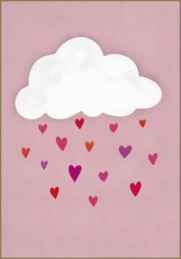 Raining Colorful Hearts