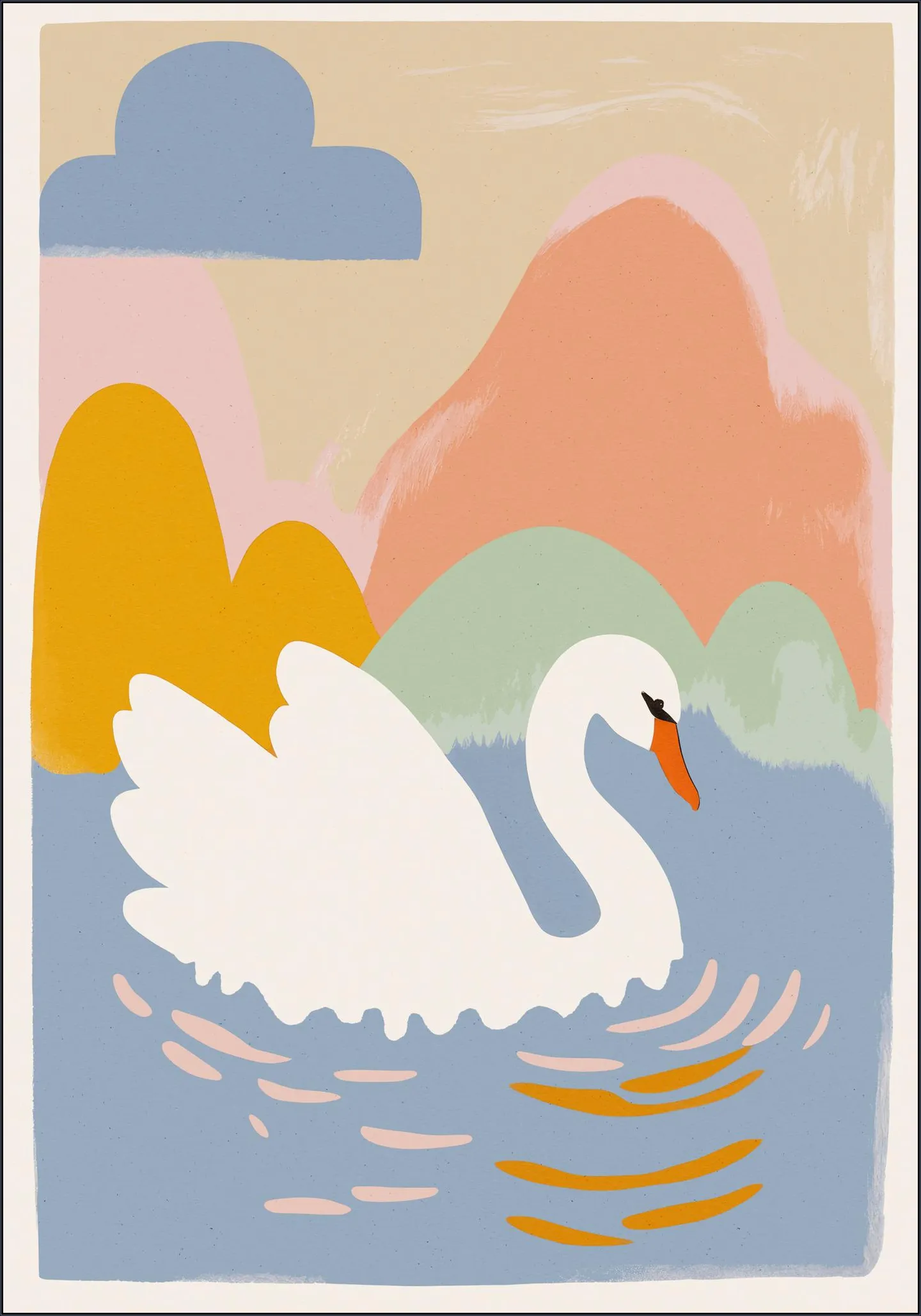 Swan in Lake