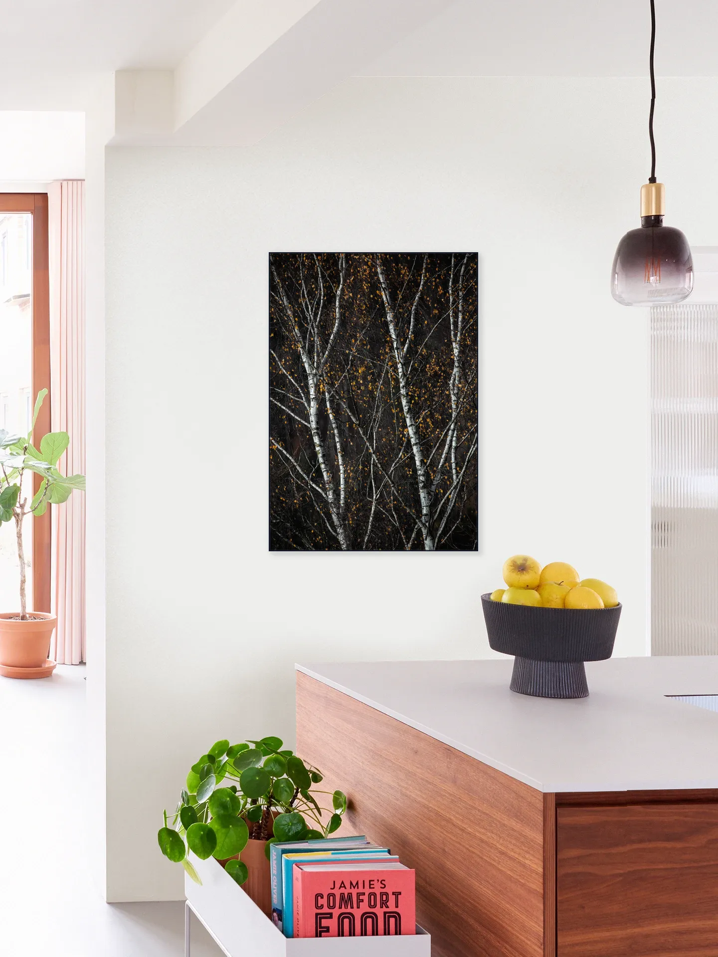 Birch Trees Dark