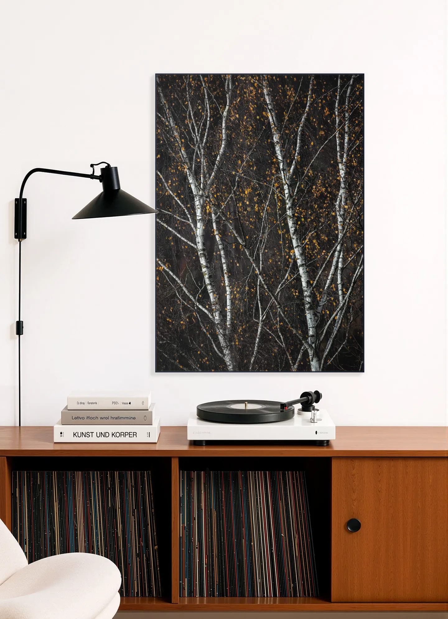 Birch Trees Dark