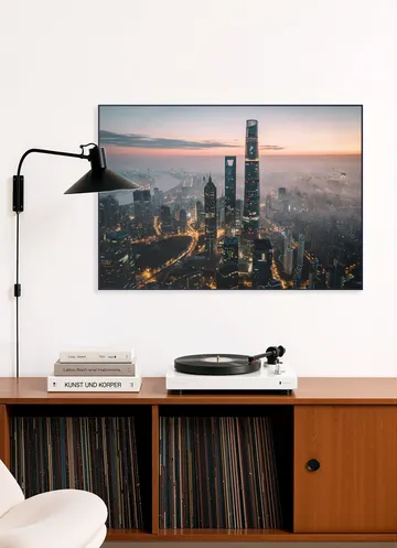Aerial View of the Lujiazui Skyline China