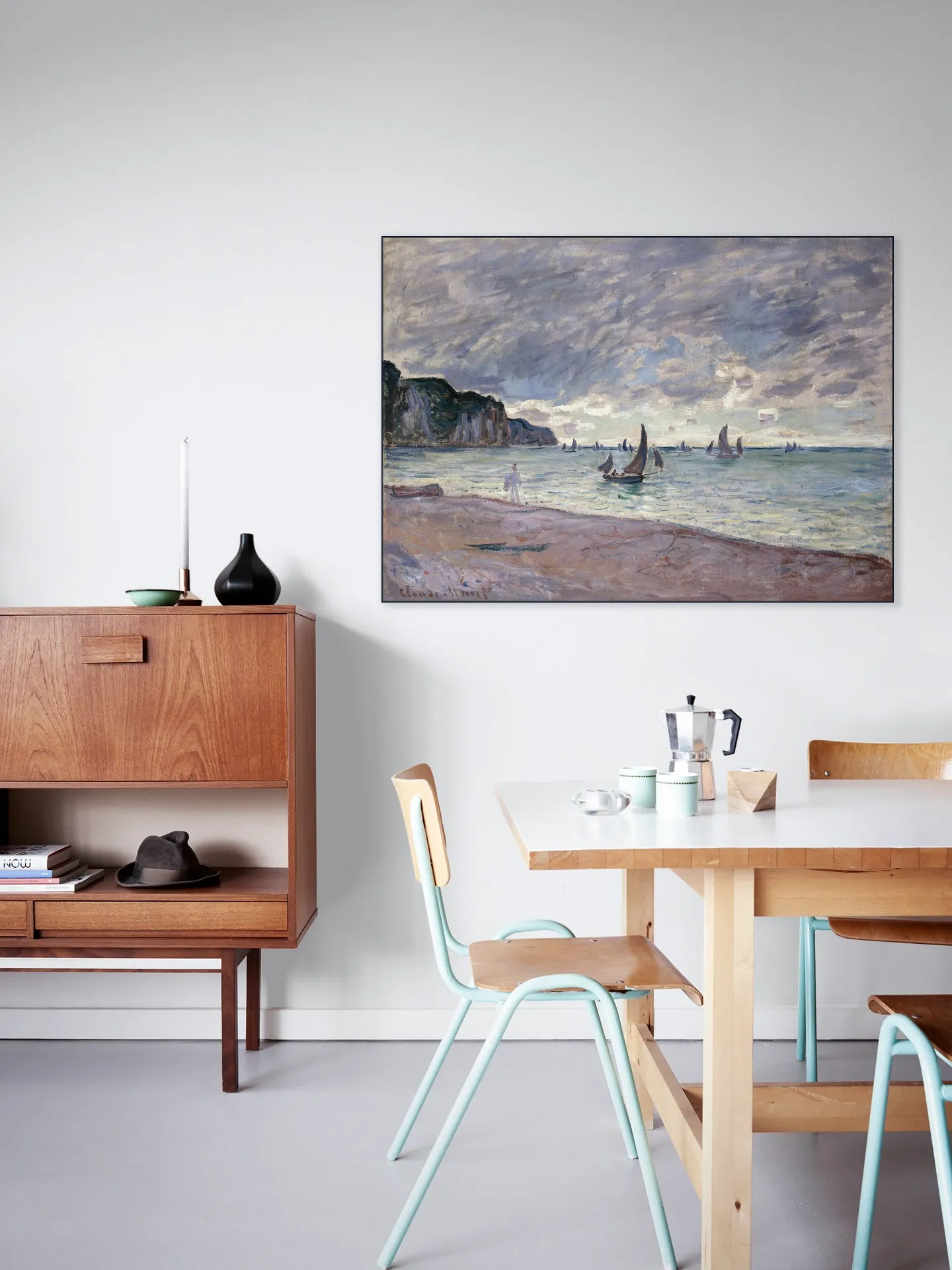 Fishing Boats and Cliffs - Pourville