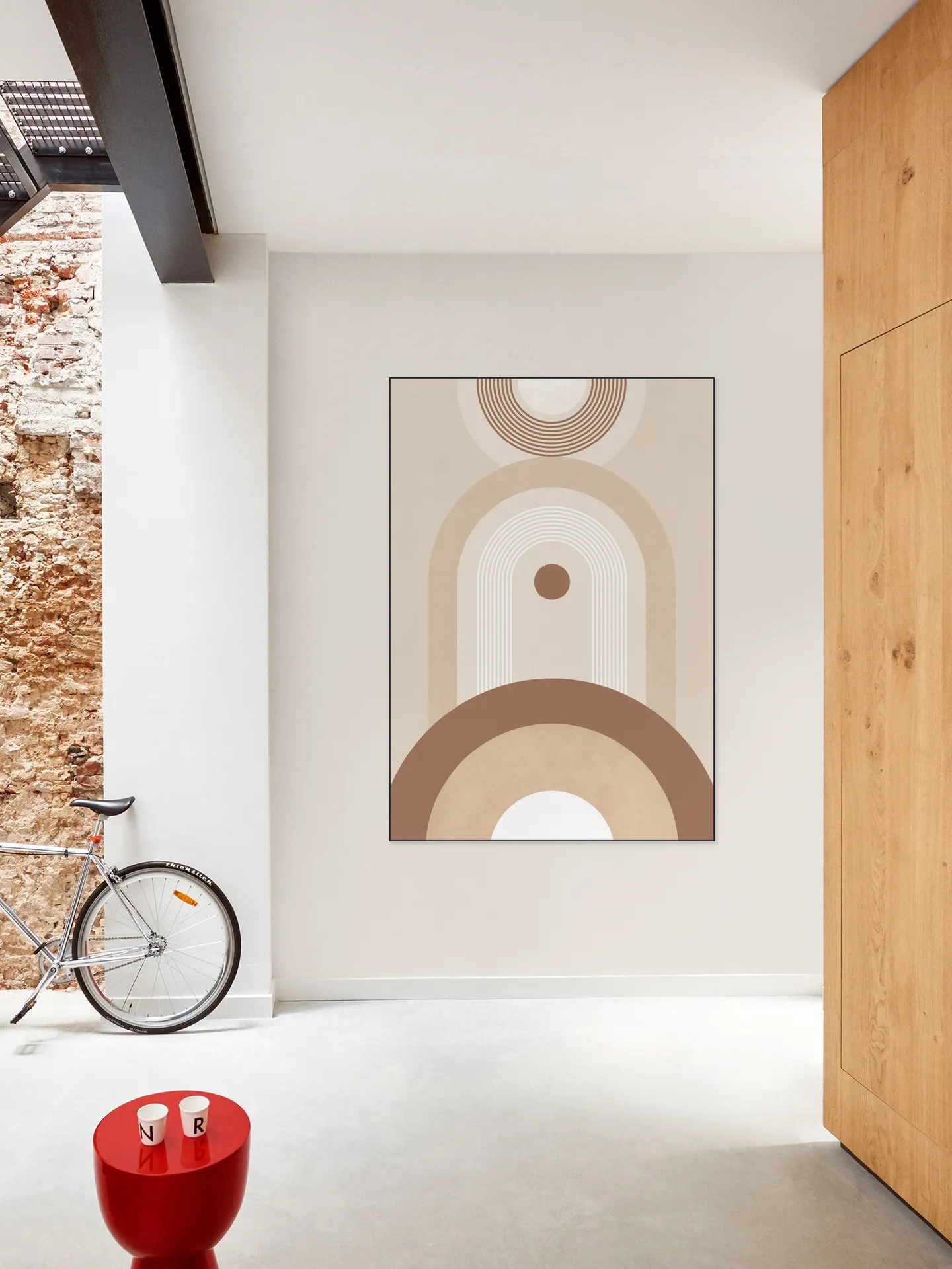 Beige Mid Century Poster No.2