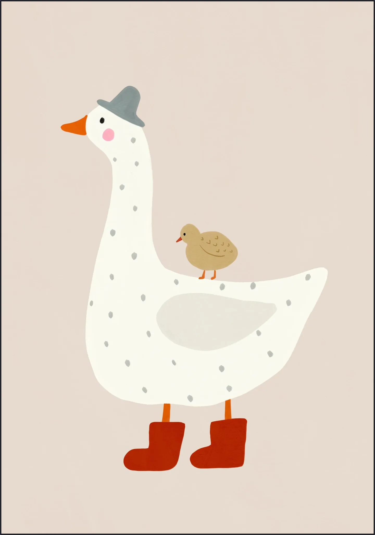 Goose and gosling
