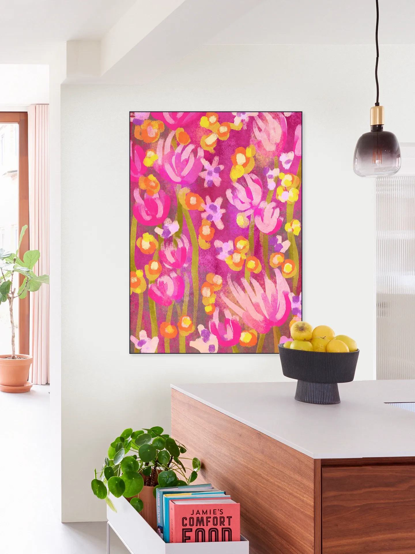 Heartwarming Abstract Flower Garden