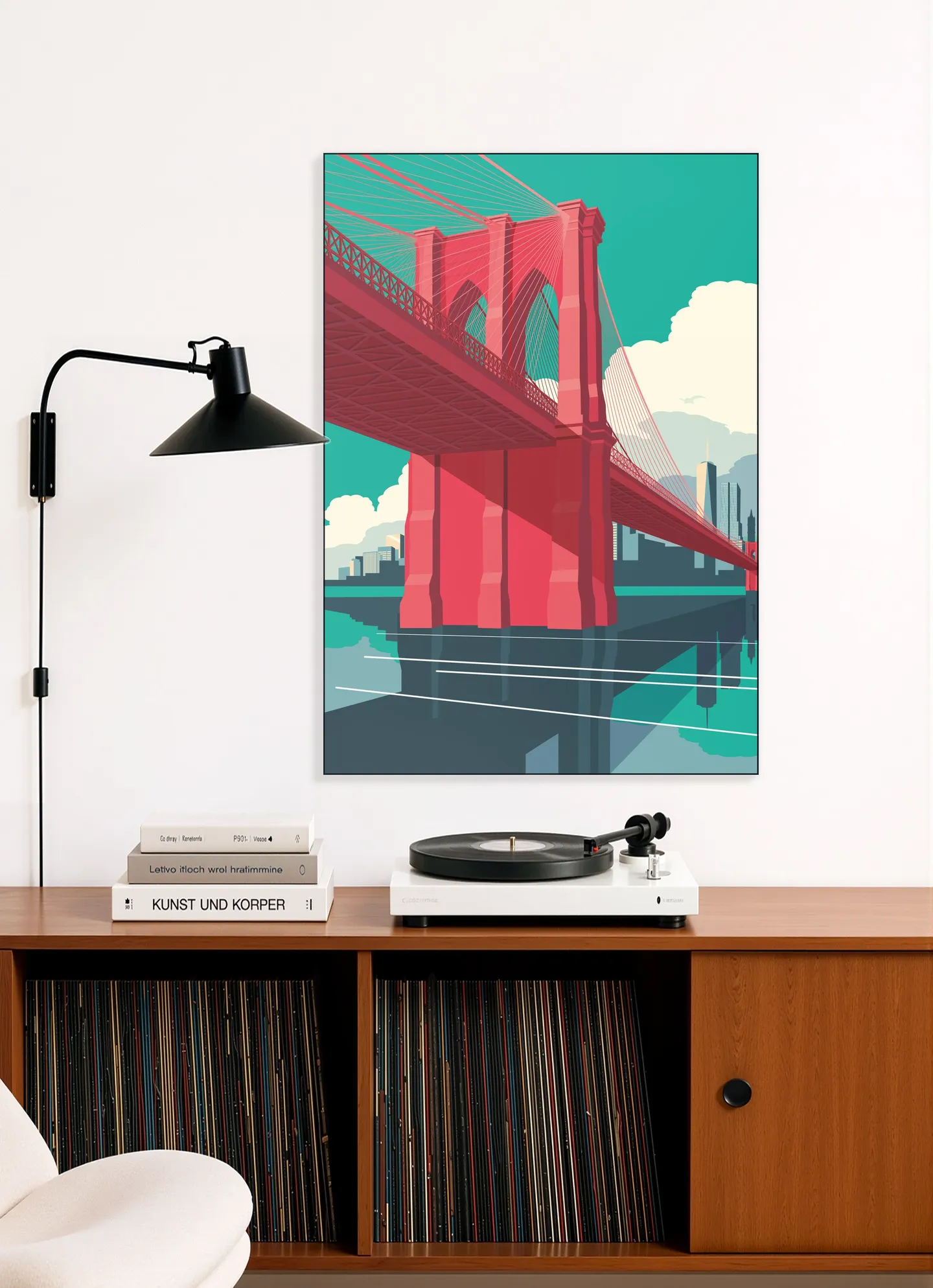 NYC - Brooklyn Bridge Red